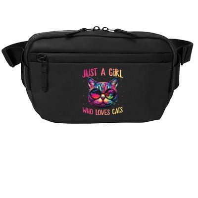 Just A  Who Loves Cats Cute Cat Lover Crossbody Pack