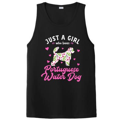 Just A Who Loves Portuguese Water Dog Funny Gift PosiCharge Competitor Tank