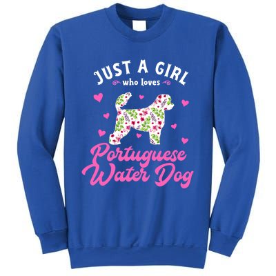 Just A Who Loves Portuguese Water Dog Funny Gift Sweatshirt