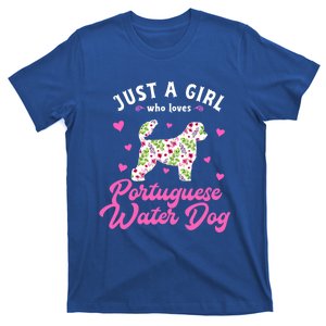 Just A Who Loves Portuguese Water Dog Funny Gift T-Shirt