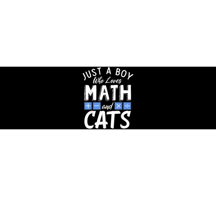 Just A Who Loves Math And Cats Funny Mathematics Bumper Sticker