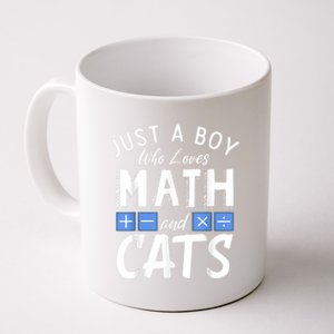 Just A Who Loves Math And Cats Funny Mathematics Coffee Mug