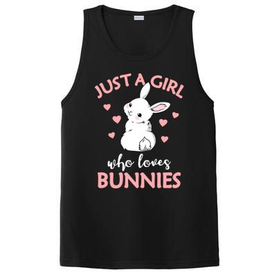 Just A Who Loves Bunnies Rabbit Gift Idea Gift PosiCharge Competitor Tank