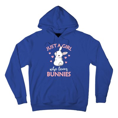 Just A Who Loves Bunnies Rabbit Gift Idea Gift Hoodie