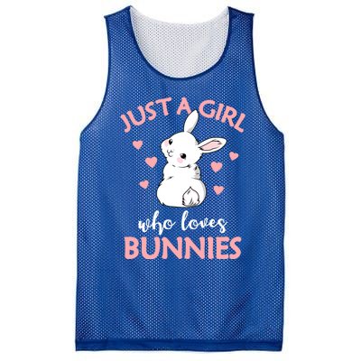 Just A Who Loves Bunnies Rabbit Gift Idea Gift Mesh Reversible Basketball Jersey Tank