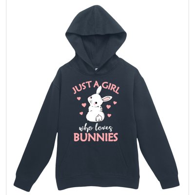 Just A Who Loves Bunnies Rabbit Gift Idea Gift Urban Pullover Hoodie