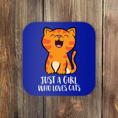 Just A Who Loves Cats Gift Coaster