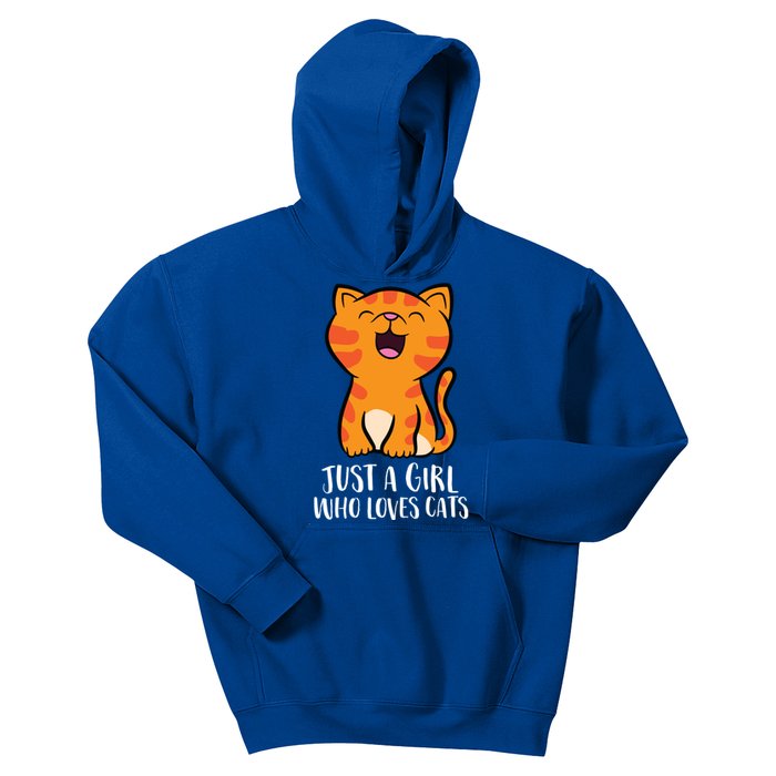 Just A Who Loves Cats Gift Kids Hoodie