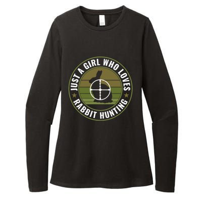 Just A Who Loves Rabbit Hunting Rabbit Hunter Cool Gift Womens CVC Long Sleeve Shirt