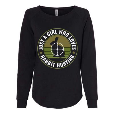 Just A Who Loves Rabbit Hunting Rabbit Hunter Cool Gift Womens California Wash Sweatshirt