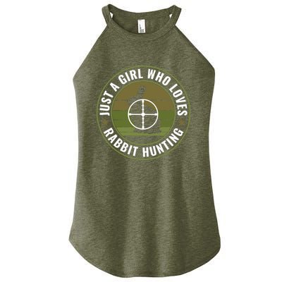 Just A Who Loves Rabbit Hunting Rabbit Hunter Cool Gift Women's Perfect Tri Rocker Tank