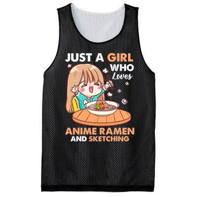 Just A Who Loves Anime Ra And Sketching Gifts Girls Mesh Reversible Basketball Jersey Tank