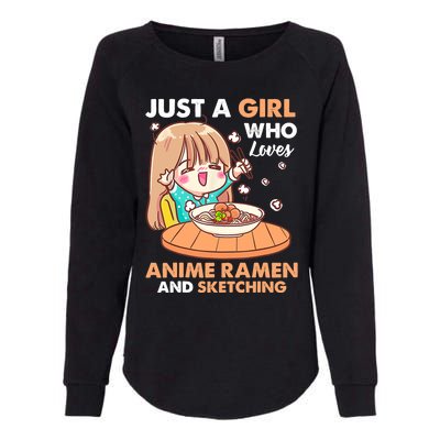 Just A Who Loves Anime Ra And Sketching Gifts Girls Womens California Wash Sweatshirt