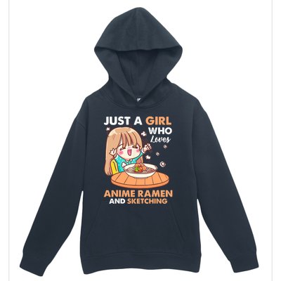 Just A Who Loves Anime Ra And Sketching Gifts Girls Urban Pullover Hoodie