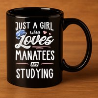 Just A Who Loves Atees And Studying Gift Funny Gift 11oz C Handle Ceramic Mug