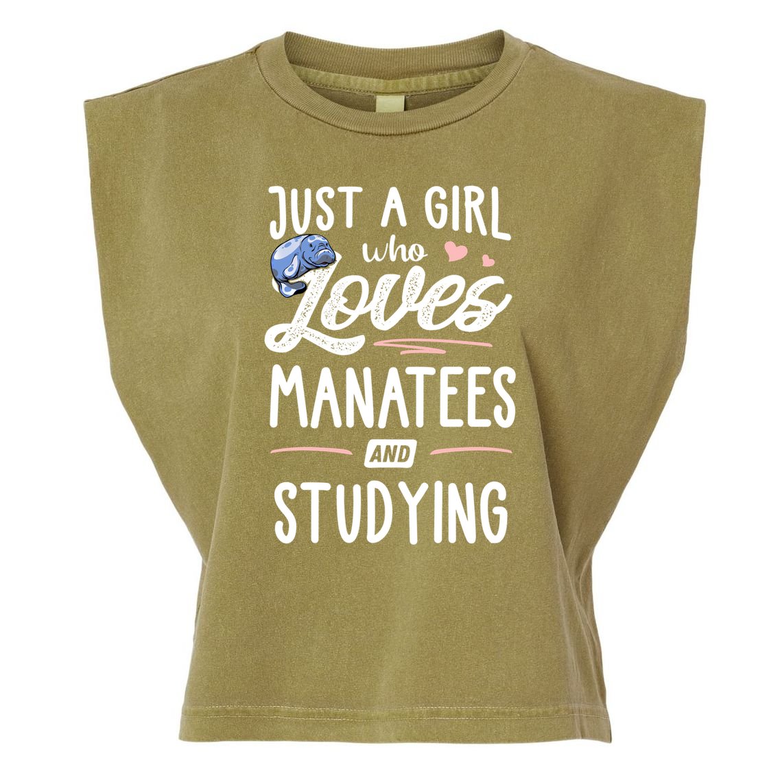 Just A Who Loves Atees And Studying Gift Funny Gift Garment-Dyed Women's Muscle Tee