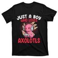 Just a  Who Loves Axolotls Funny Axolotl Gamer T-Shirt