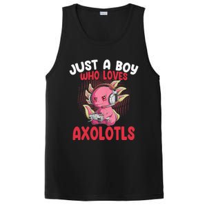 Just a  Who Loves Axolotls Funny Axolotl Gamer PosiCharge Competitor Tank