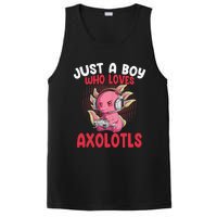 Just a  Who Loves Axolotls Funny Axolotl Gamer PosiCharge Competitor Tank