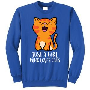 Just A Who Loves Cats Gift Sweatshirt