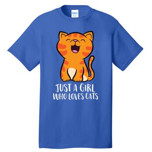 Just A Who Loves Cats Gift Tall T-Shirt