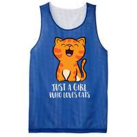 Just A Who Loves Cats Gift Mesh Reversible Basketball Jersey Tank