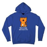 Just A Who Loves Cats Gift Tall Hoodie