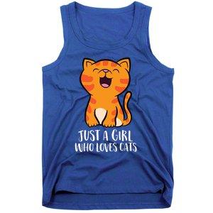 Just A Who Loves Cats Gift Tank Top