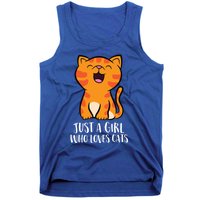 Just A Who Loves Cats Gift Tank Top