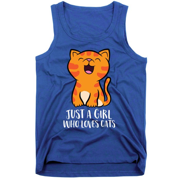 Just A Who Loves Cats Gift Tank Top