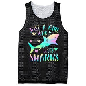 Just a Who Loves Sharks Cute Shark Lover Themed Mesh Reversible Basketball Jersey Tank