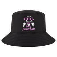Just a Who Loves to Play Pickleball Funny Cool Comfort Performance Bucket Hat