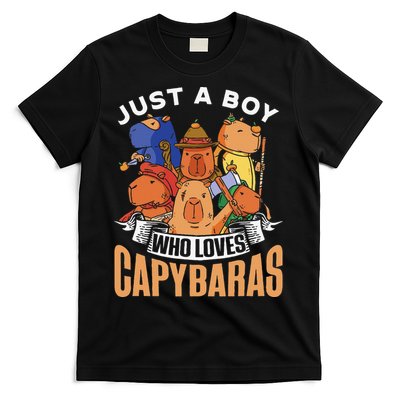 Just A  Who Loves Capybaras Animal Rodent Capybara Lover  T-Shirt