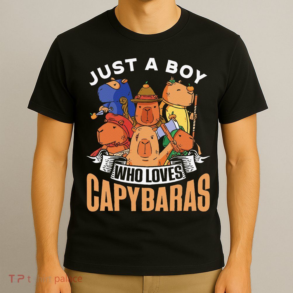 Just A  Who Loves Capybaras Animal Rodent Capybara Lover  T-Shirt