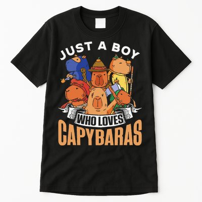 Just A  Who Loves Capybaras Animal Rodent Capybara Lover  Tall T-Shirt