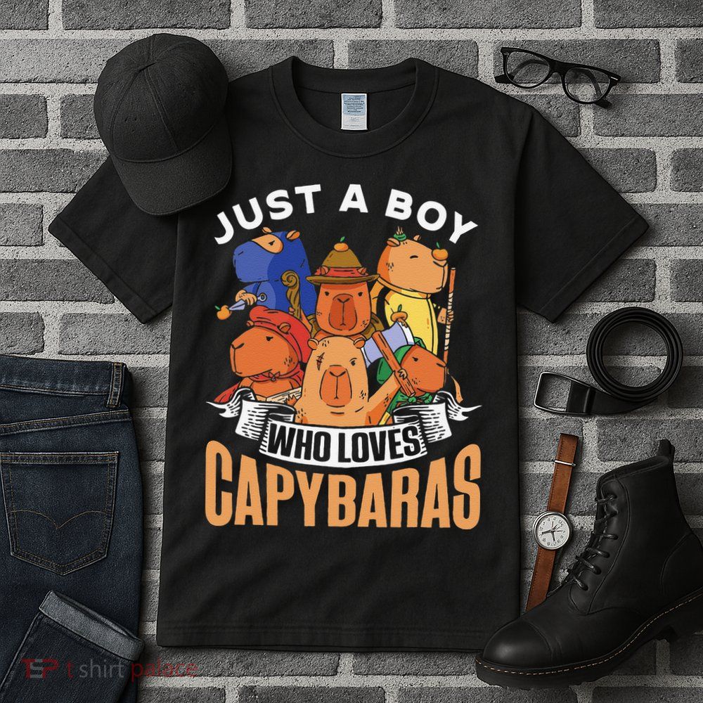 Just A  Who Loves Capybaras Animal Rodent Capybara Lover  Tall T-Shirt