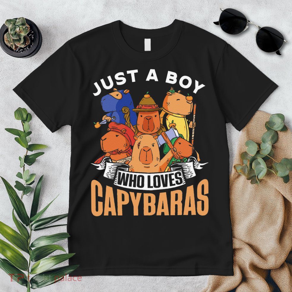 Just A  Who Loves Capybaras Animal Rodent Capybara Lover  Premium T-Shirt