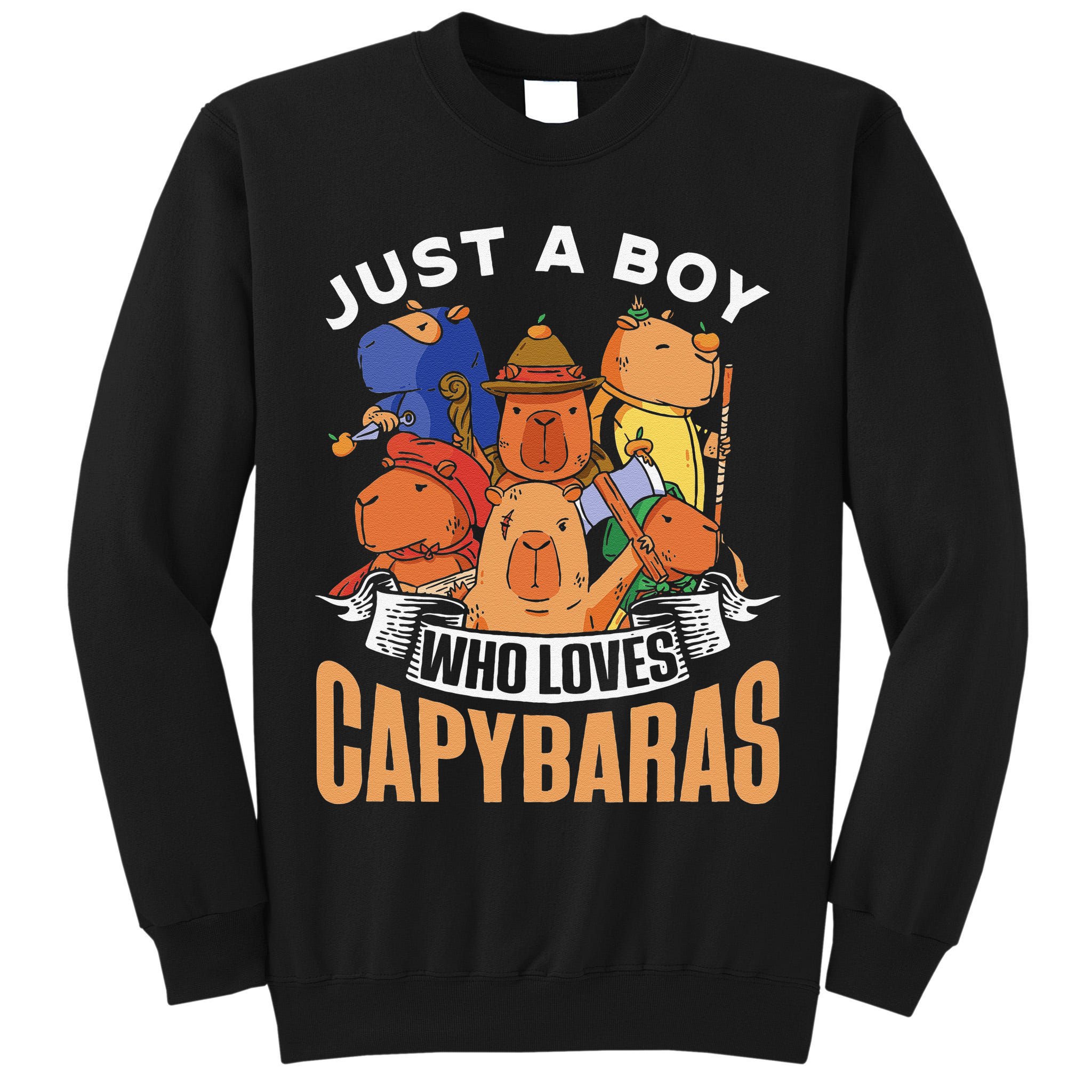 Just A  Who Loves Capybaras Animal Rodent Capybara Lover  Tall Sweatshirt