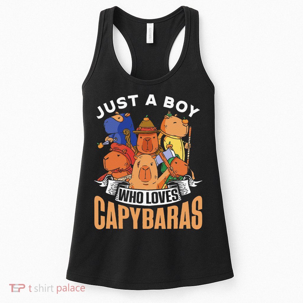 Just A  Who Loves Capybaras Animal Rodent Capybara Lover  Womens Tank Top