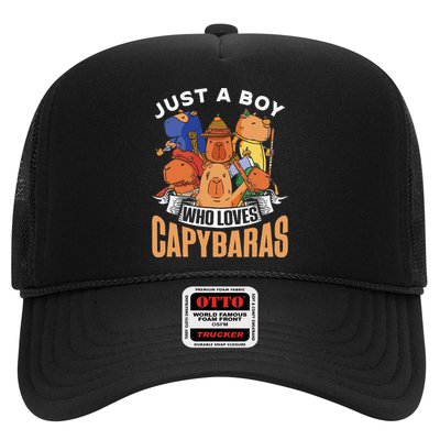 Just A  Who Loves Capybaras Animal Rodent Capybara Lover  Trucker Hat