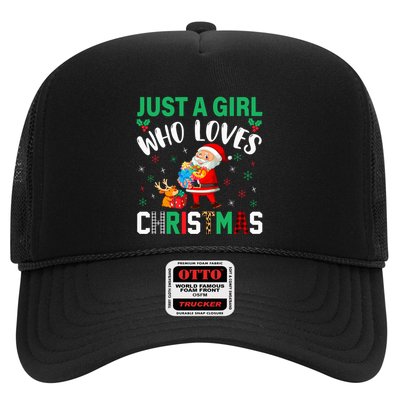 Just A Who Loves Christmas Holiday Season Cute Gift Trucker Hat