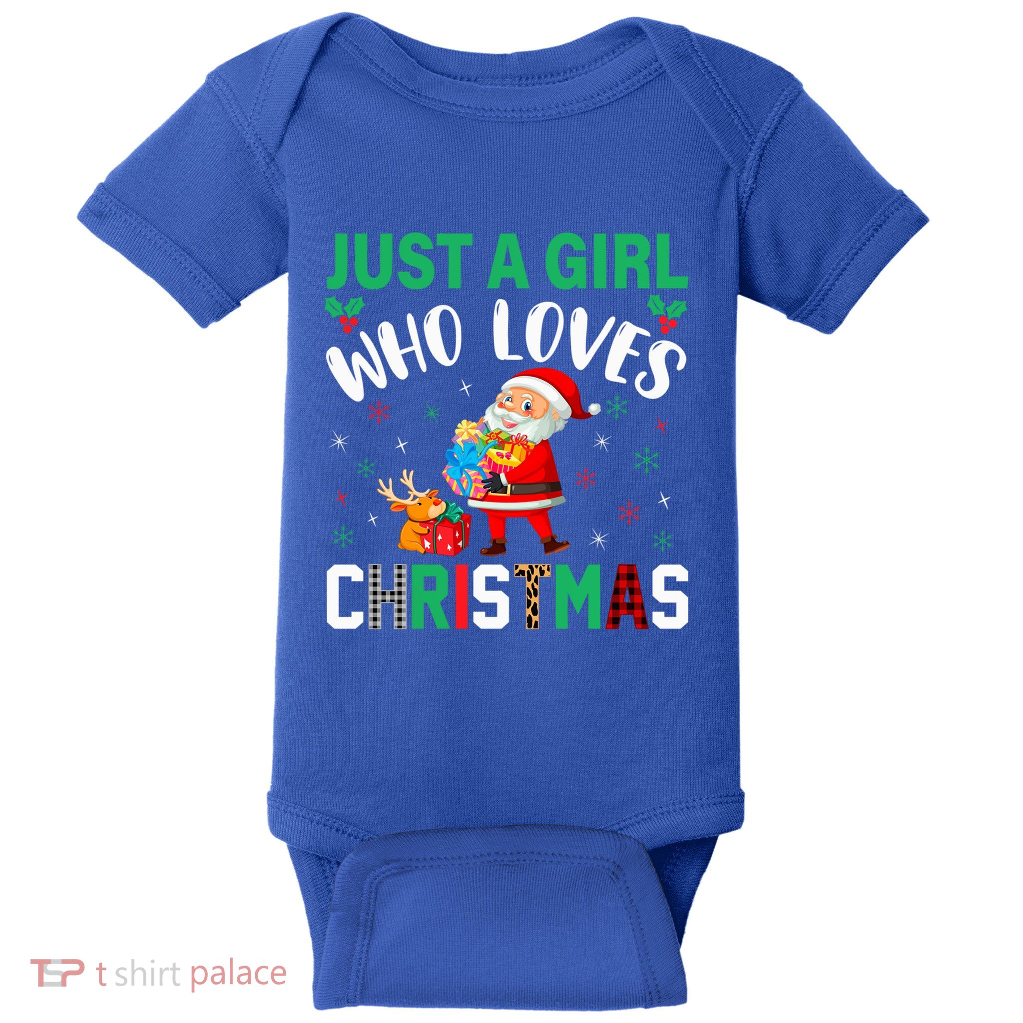 Just A Who Loves Christmas Holiday Season Cute Gift Baby Bodysuit