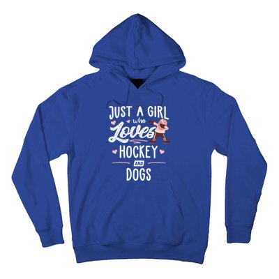 Just A Who Loves Hockey And Dogs Gift Great Gift Hoodie