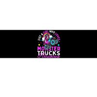 Just a Who Loves Monster Trucks and Unicorns Gift Bumper Sticker