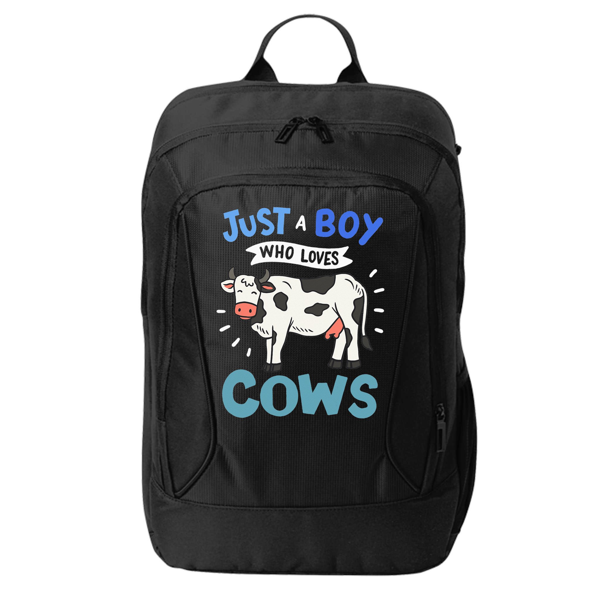 Just a  Who Loves Cows Funny Cows Lover Gift City Backpack