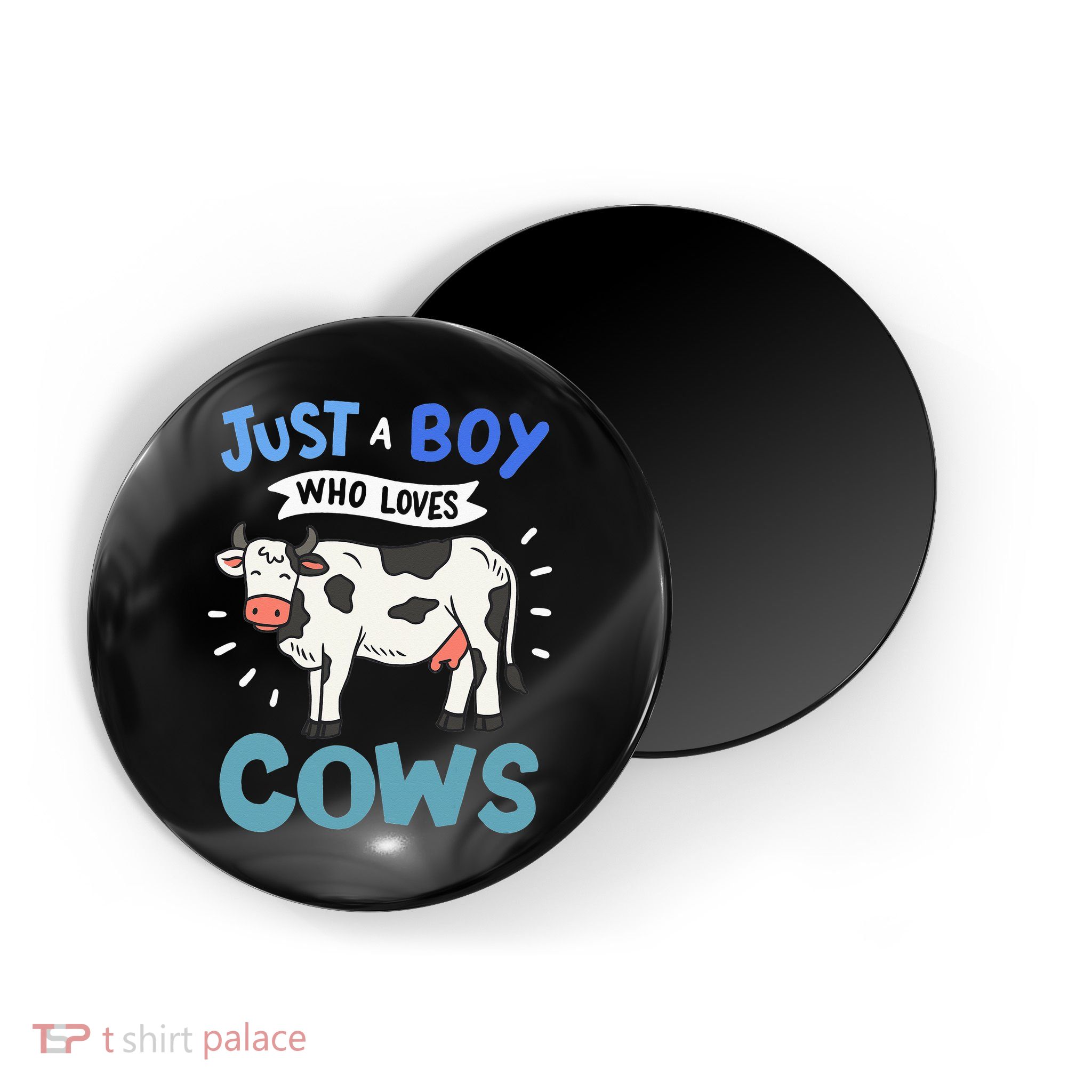 Just a  Who Loves Cows Funny Cows Lover Gift Magnet