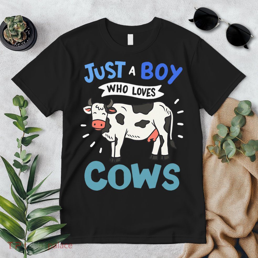 Just a  Who Loves Cows Funny Cows Lover Gift Premium T-Shirt