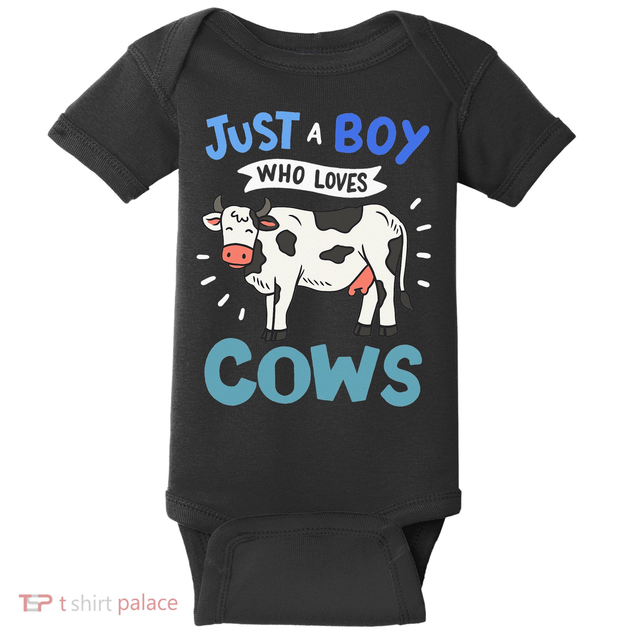 Just a  Who Loves Cows Funny Cows Lover Gift Baby Bodysuit
