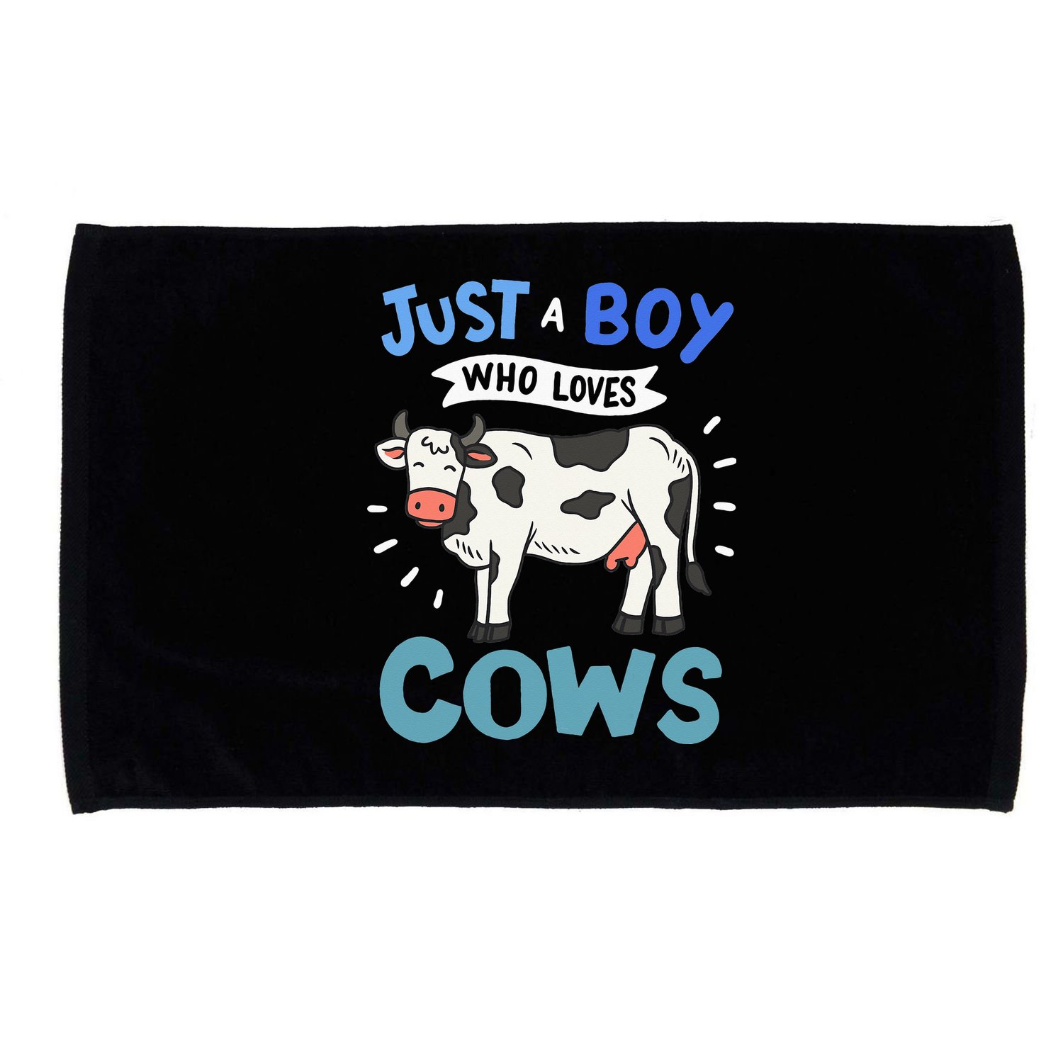 Just a  Who Loves Cows Funny Cows Lover Gift Microfiber Hand Towel
