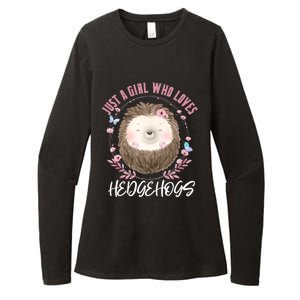 Just A Who Loves Hedgehogs Forest Animal Cute Hedgehog Gift Womens CVC Long Sleeve Shirt